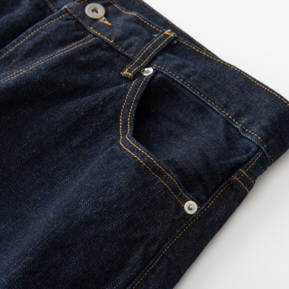 Mens Loose Fit Straight Leg Indigo Denim - Picture 3 of 5